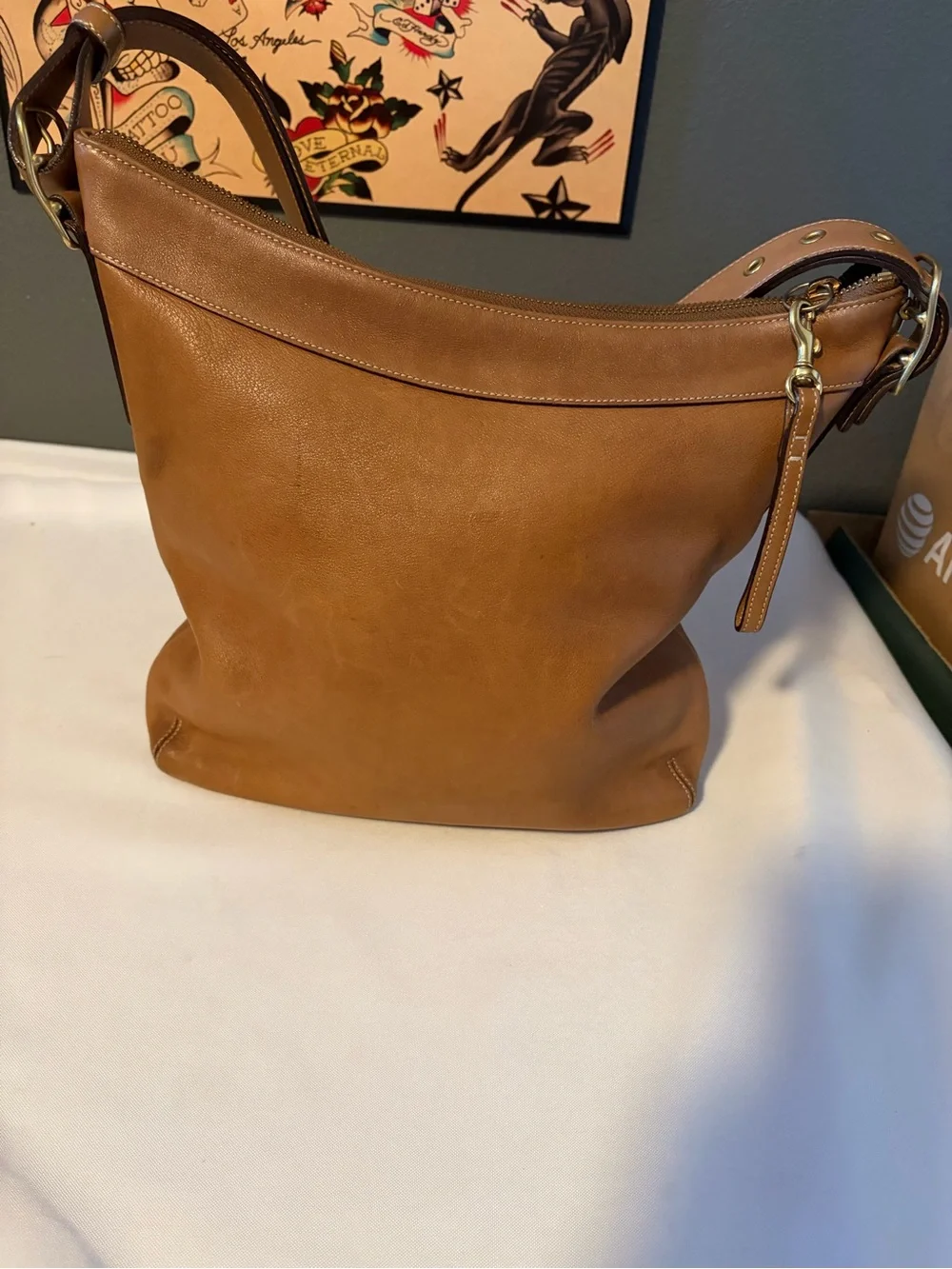 Vintage Coach Legacy Leather Slim Hobo Shoulder Bag 9325